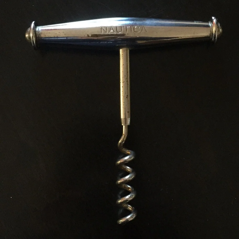 NAUTICA Silver plate corkscrew old fashioned​